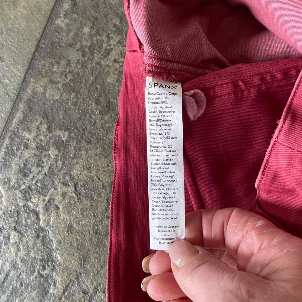 SPANX red/Pink Pants - Picture 10 of 11